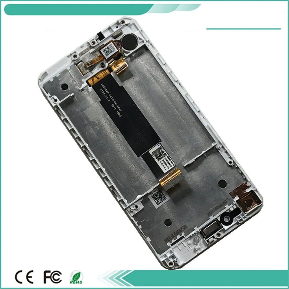 Tanie Ramka z ekran LCD dla asusa ZenFone Live ZB501KL X00FD ekran LCD + montaż digitizera ekranu dotykowego B W kolor z taśmą narzędziową