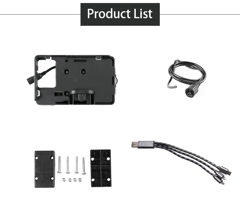 

Motorcycle USB Charger Mobile Phone Holder Stand Bracket for BMW R1200GS LC&Adventure 2014 2015 2016 2017 for S1000XR R1200RS