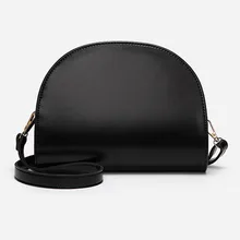 2019 NEW Women Shoulder Bag PU Leather Zipper Semicircle Handbag Simple Casual Messenger Bags Gift Popular 2019 NEW Women Shoulder Bag PU Leather Zipper Semicircle Handbag Simple Casual Messenger Bags Gift Popular