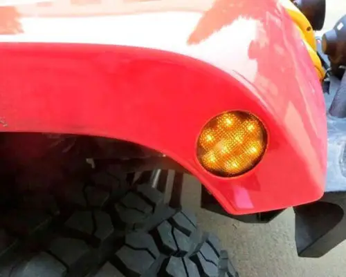 Smoked Amber Parking Side Marker LED Lights Front Fender For JEEP WRANGLER 07-15 cxvs
