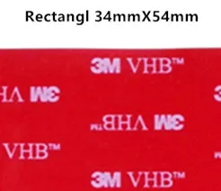 3 М VHB 5608 высокая производительность для дома и улицы Применение серый лента 3M Водонепроницаемый акриловая пена Двухсторонняя клейкая лента, высечки любой размер - Цвет: Rectangl 34mm x 54mm