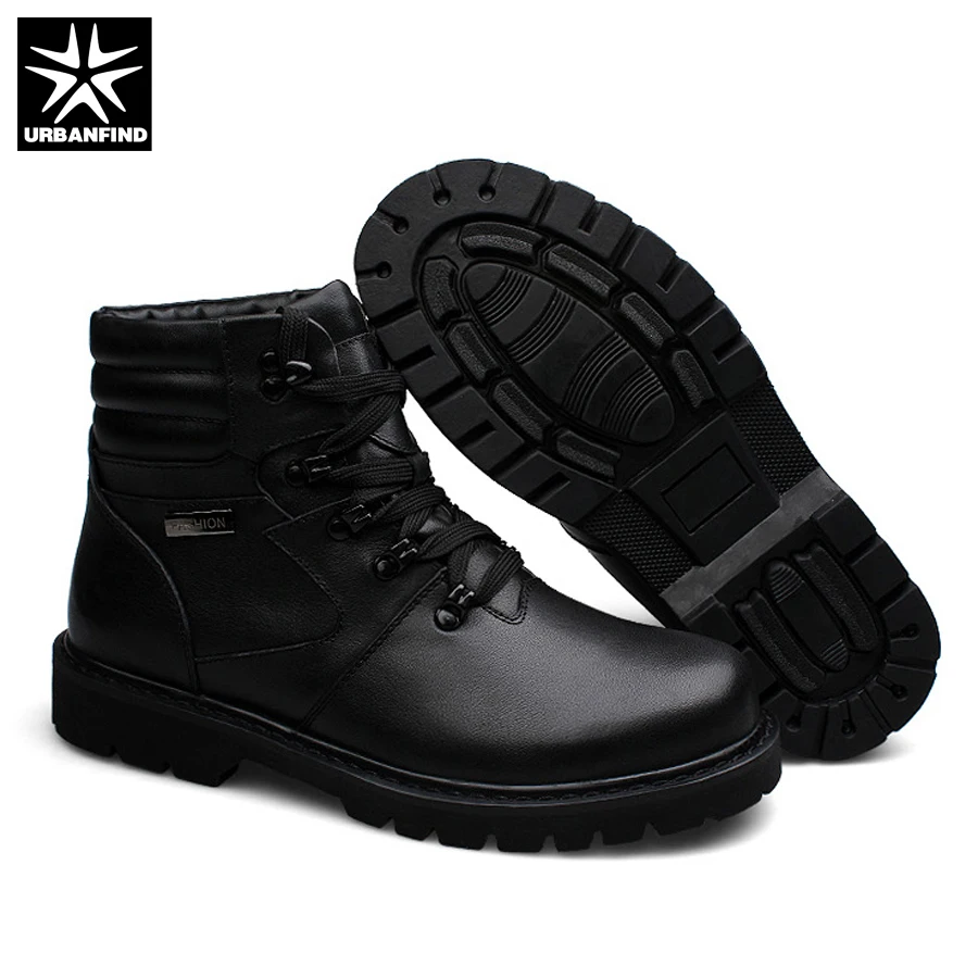 Hombre Botas Motocicleta Piel Forro 48 Caliente Urbanfind Cuero Genuino Zapatos Tamaño Calidad De Black Gran Hombres Alta 39 Invierno Con qxtAwYP