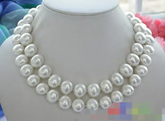 

song voge gem nanJ2228 WHITE EGG SOUTH SEA SHELL PEARL NECKLACE