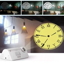Hot Sale Circular Projection Modern Wall Clock Rome Arabia Digital Needle with Backlight Luminova Mechanical Plastic
