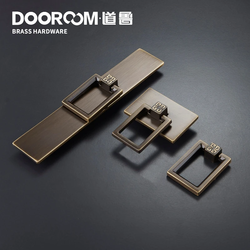 Dooroom латунные ручки шкаф комод ящик Мебель Тянет современные новые китайские