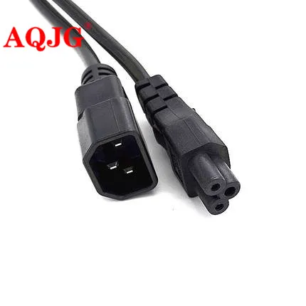 

60 CM lenght IEC 320 C14 Male Plug to C5 Female Adapter Cable IEC 3 Pin Male to C5 Micky,PDU UPS Power Converter Cord