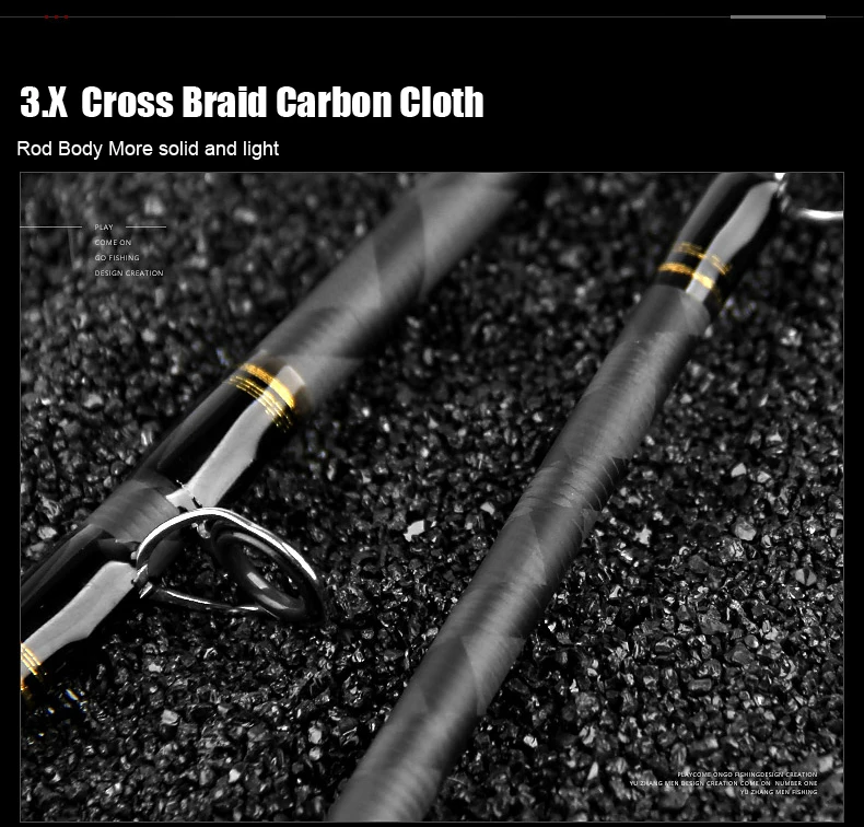 RoseWood 2 Sections High Carbon Super Power H XH Action 2.1m 2.4m Casting Rod Lure Fishing Pole With FUJI Type  (6)