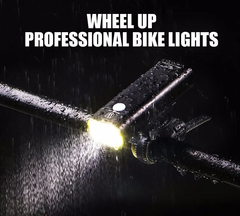 Flash Deal WHEEL UP Usb Rechargeable Bike Light Front Handlebar Cycling Led Light Battery Flashlight Torch Headlight Bicycle Accessories 3