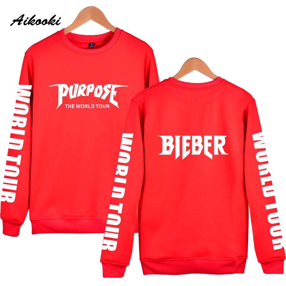 Aikooki New Fashion Justin Bieber Capless Sweatshirt hoodies Men Women Kpop Sweatshirt Spring winter Casual Clothes Female Male