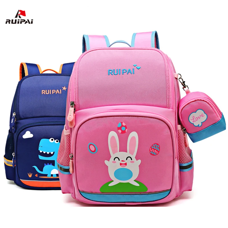 Best 2019 Cartoon Animals School Bags Children Backpack Reflective kid Bookbag Primary Student Schoolbags Mochila Sac a Dos Enfant