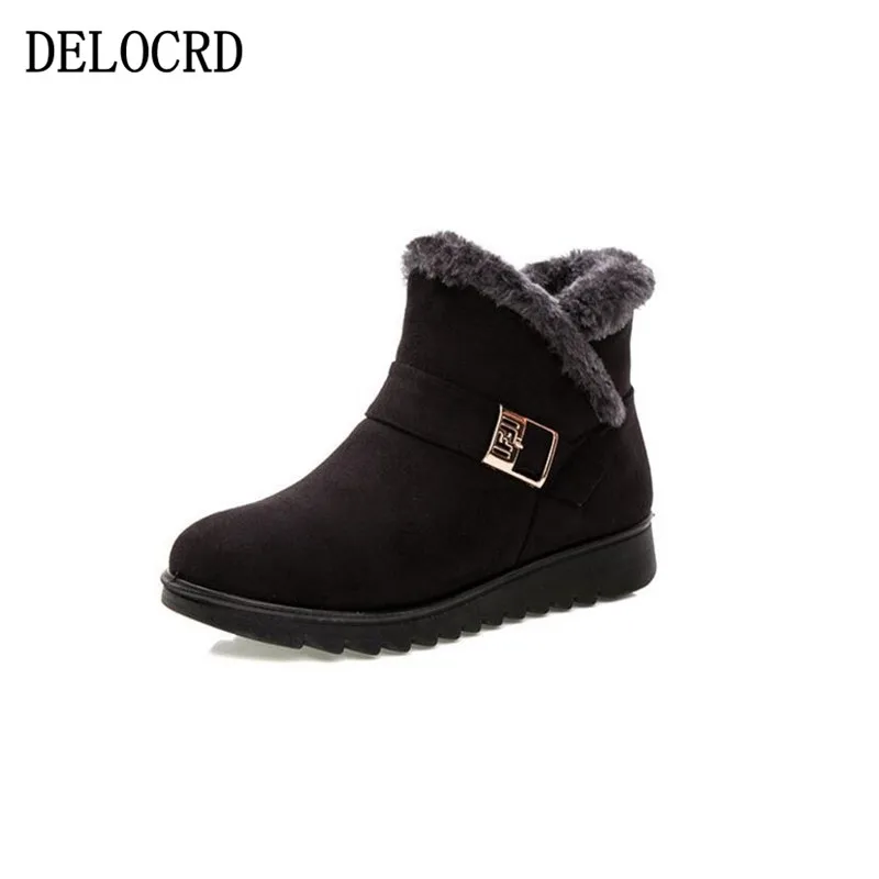 Women's Snow Boots Warm Short fur plush Winter ankle Boots XL Platform Ladies Suede Cotton Shoes Women Comfortable Drop shipping Women's Snow Boots Warm Short fur plush Winter ankle Boots XL Platform Ladies Suede Cotton Shoes Women Comfortable Drop shipping