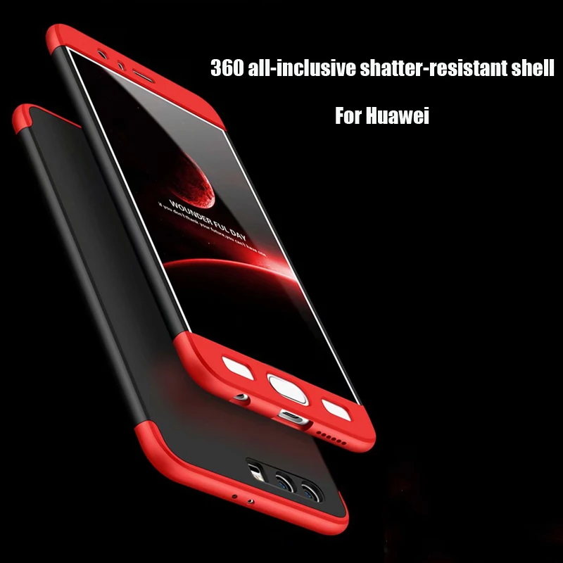 

3-in-1 Protect Case 360 ​​anti-drop Cover For Huawei P30 P20 Mate 10 20 pro lite P9 P10 plus Nova 2 3 4 Y6 Y7 Y9 pro 2019 Cases