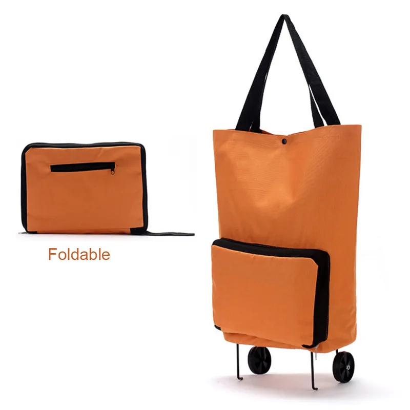 Portable Shopping Cart Covers Tug Trolley Case Package Oxford Cloth Folding Dualuse Can Be