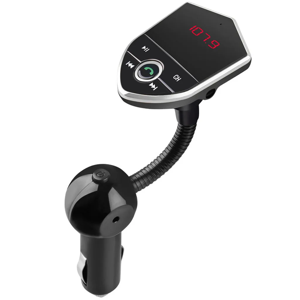 Dual USB Car Charger Digital Display In-car Wireless For Bluetooth FM Transmitter Handsfree Car Kit with USB Charger