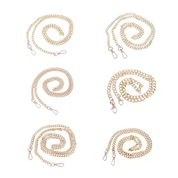 

1 Pc Replacement Purse Chain Strap Handle Shoulder Crossbody Handbag Bag with Metal Buckles 6 Stlye