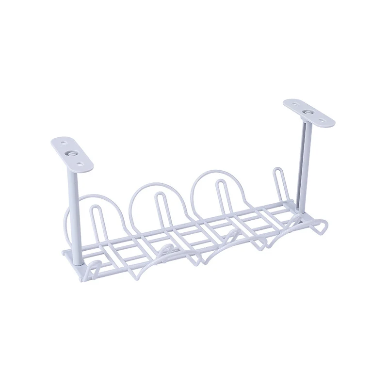 1 шт. силовая проволочная рама для отделки стола Нижняя проволочная розетка Органайзер стойка домашний многоцелевой свободный Пробивной штекер маршрутизатора подвесная стойка - Цвет: 02