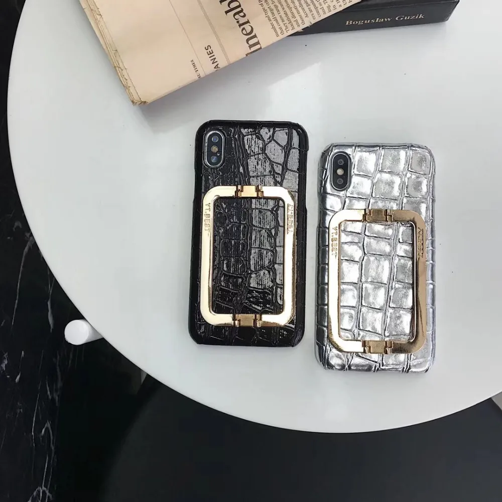 

maosenguoji luxury Snake Crocodile pattern Square bracket fashion Mobile Phone Case for iphone 6 6s 6plus 7 8 plus X XR XS MAX