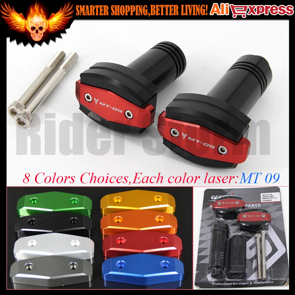 

For Yamaha MT09 MT 09 2015 2016 CNC Aluminum Motorcycle Frame Crash Slider Protector Drop resistance