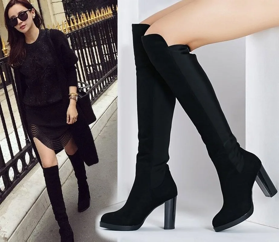 knee high boots sale black