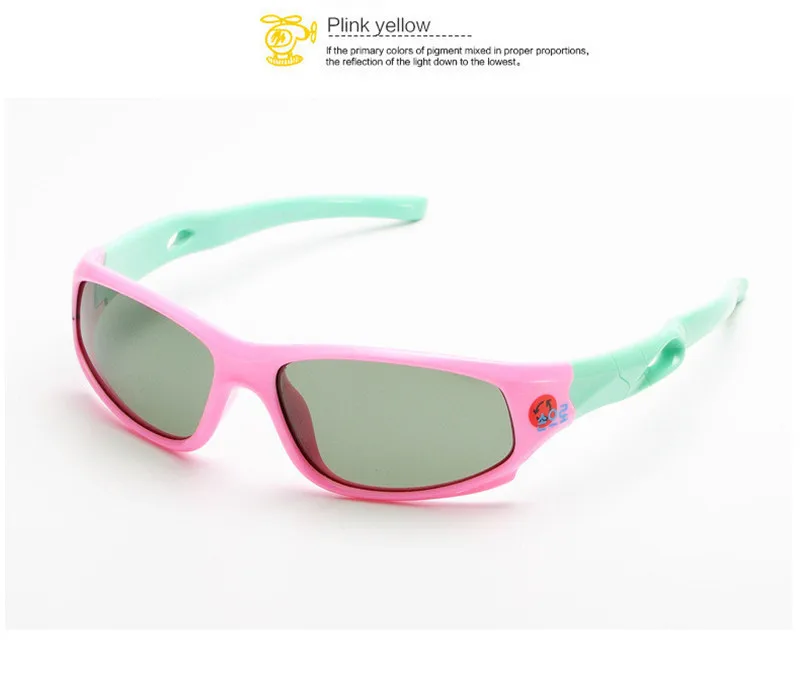 BAOLANG поляризованные детские солнцезащитные очки для мальчиков и девочек модные силиконовые солнцезащитные очки UV400 очки Детские тени Gafas Infantil DX-186