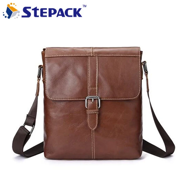 

2017 New Brand Men Messenger Bag Antique Nubuck Genine Cow Leather Bags Business Vertical Section Hasp Open Retro Shoulder Bag