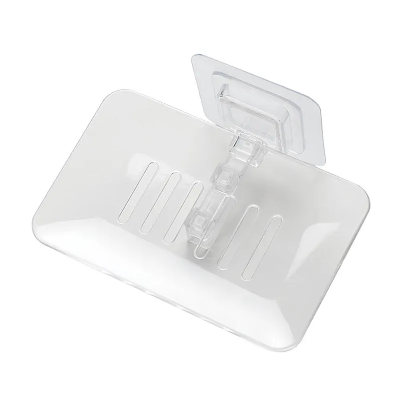 New Single Layers Soap Box Kitchen Tools Bathroom Accessories Soap Dish Suction Holder Storage Basket Soap Box holder #25d18 (8)