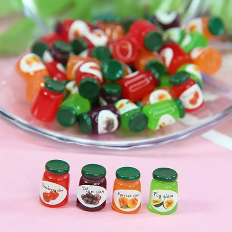 

Slime material simulation small jam canned resin DIY sticky mud filling jewelry doll house food toy accessories material