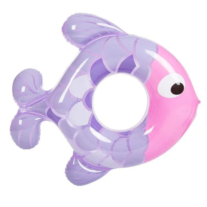 Inflatable Lap Swimming Pool Equipment Baby Swim Float Rubber Ring Fish