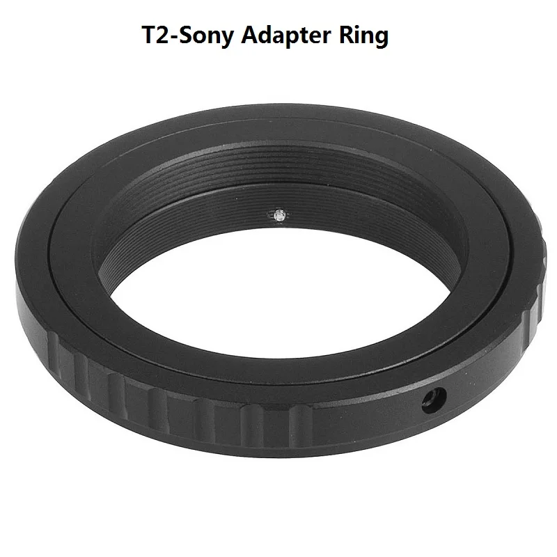 Black Aluminum T2 T Mount Lens MA AF DSLR Adapter Ring For Sony Camera