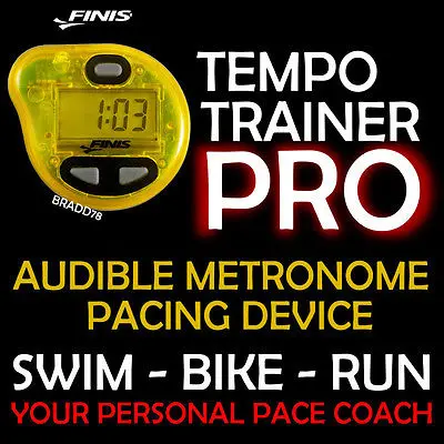 Finis Swimming stopwatch Audible Tempo Beep Personal Pace clock Coach Trainer 