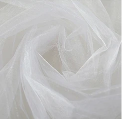 HAOCHU 1,5X5 М Тюль прозрачная блестящая органза рулон ткани белый для вечерние свадебные украшения события реквизит для фона сценический стол Декор - Цвет: white