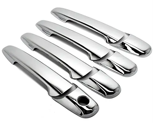 Chrome 4 Doors Handle Cover W/O Passenger Side Keyhole for 07-12 Mazda 5/6/CX-7