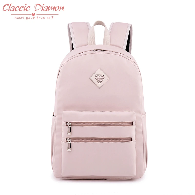 Mochilas clásicas diamante para mujer 2018, mochilas escolares chicas dulces, adolescentes, informales, de viaje, para hombre, grandes 14 bolsas para ordenador portátil|Mochilas| AliExpress