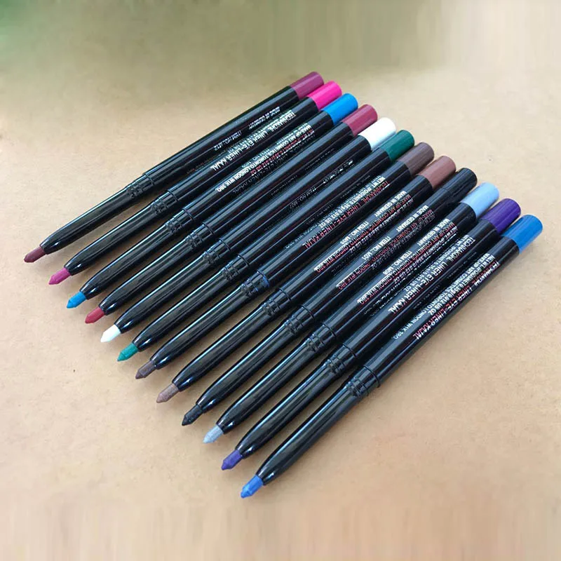 

12 Pcs/Set Mixed Colors Make Up Eyeliner Pencil Eyeshadow Eyebrow Beauty Pen Kit Waterproof Cosmetics Eyes Makeup Tools