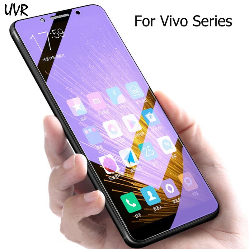 UVR для Vivo V9 V11 Pro Анти-синий светильник закаленное стекло для Vivo X23 X21 X21i X20 X9 X9S Plus V9 Молодежная защитная пленка