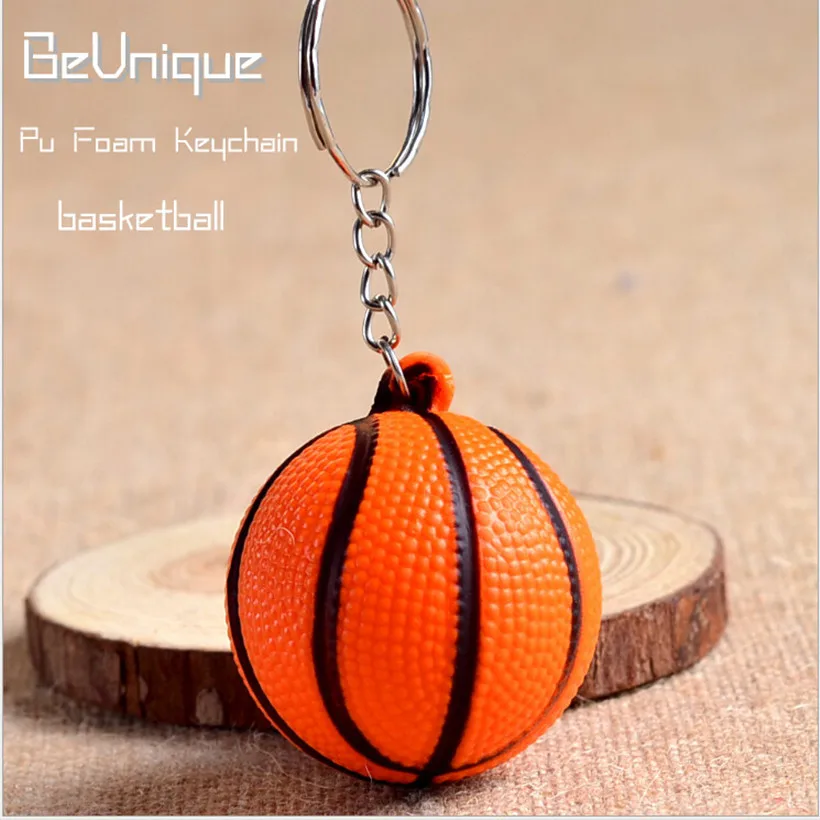 Mini Basketball keychain Casual squeezing Anti Stress Balls 4.2cm