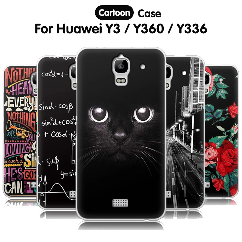 EiiMoo Phone For Huawei Y3 Y3C Y336 Case Cartoon Silicone Soft Back Cover For Huawei Y360 Y360 U02 Y360 U12 Y360 U03|Phone Case & - AliExpress