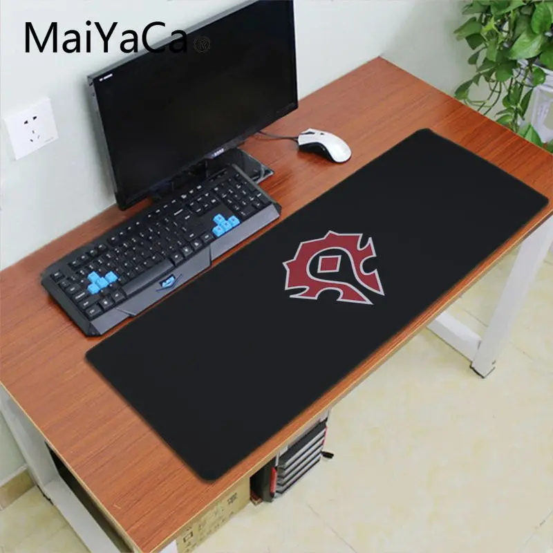 Lock Edge 30x80cm Maiyaca Horde уникальная настольная панель коврик для игровой мыши игровой коврик для мыши xl скоростная клавиатура Коврик для мыши ноутбук Laptop персональный компьютер Настольный коврик - Цвет: Lock Edge 30x80cm
