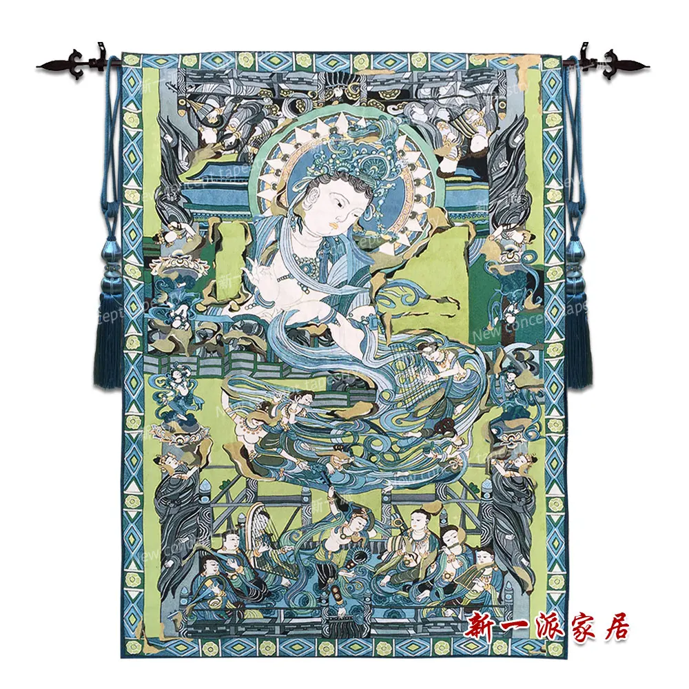 

Buddhism Art Wall Tapestry Belgium Wall Hanging Moroccan Decor Decorative Wall Cloth Tapestries Home Decor Gobelin wandkleed