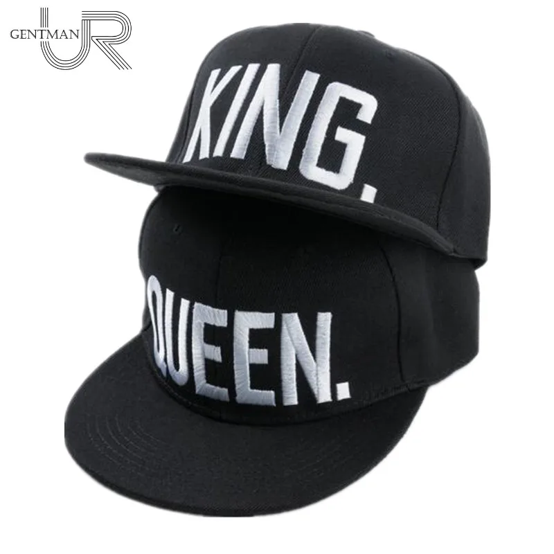 

Hot Sale KING QUEEN Embroidery Snapback Hat Acrylic Men Women Couple Baseball Cap Gifts Fashion Hip-hop Caps