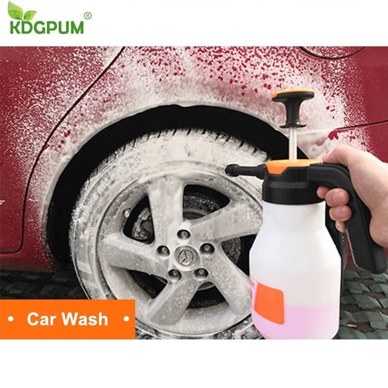 2L Foam Sprayer Pressure Pump Car Wash Watering Can Foam Nozzle For Home Window Cleaning Tools