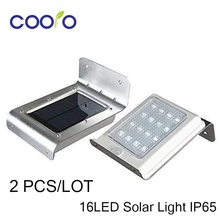 2 шт. светодиодный светильник на солнечных батареях 2-го поколения 16 Светодиодный уличный беспроводной светильник на солнечных батареях с датчиком движения PIR настенный светильник светодиодный светильник с датчиком