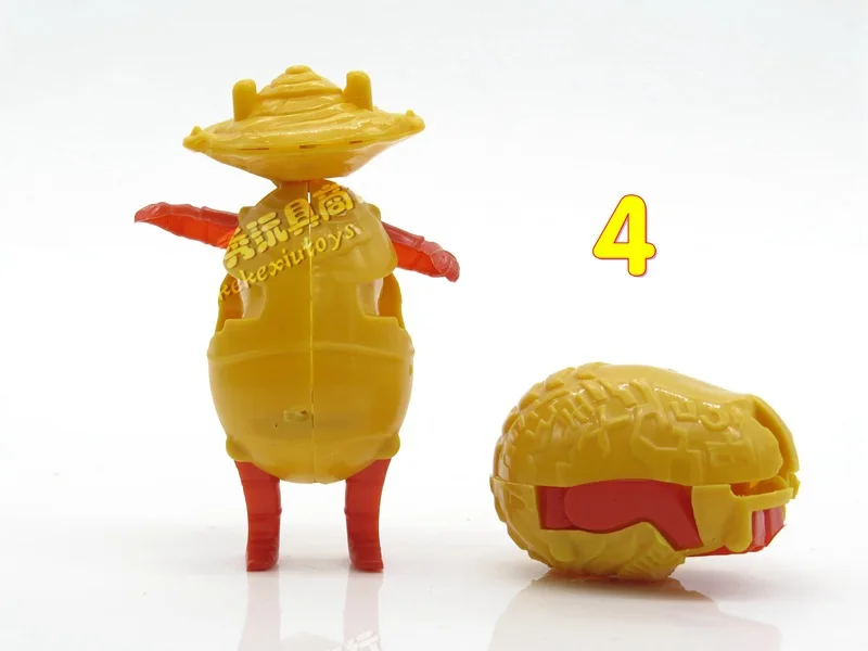 Random 2 pieces action figure mini Anime transformation monster dinosaur eggs deformation robot Gashapon kids educational toys