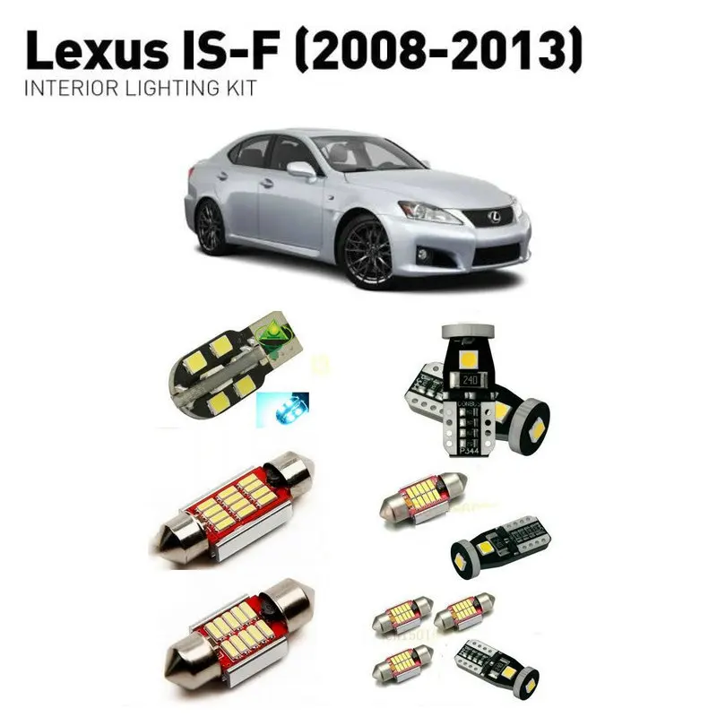 Us 24 56 39 Off Led Interior Lights For Lexus Is F 2008 2013 13pc Led Lights For Cars Lighting Kit Automotive Bulbs Canbus In Car Light Assembly