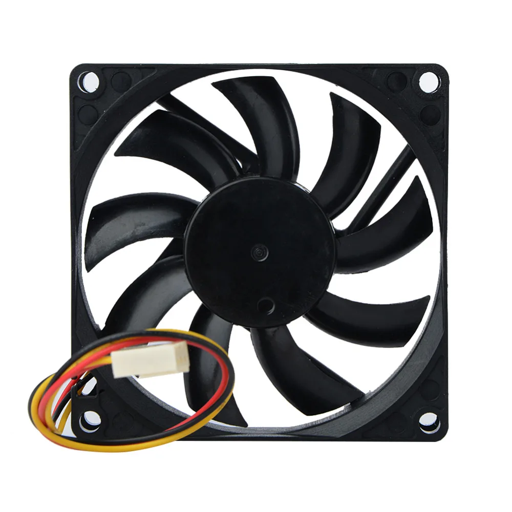 DC 12 V 3Pin سلك 80x80x15 مللي متر التبريد برودة مروحة للكمبيوتر وحدة معالجة خارجية للحاسوب وحدة المعالجة المركزية