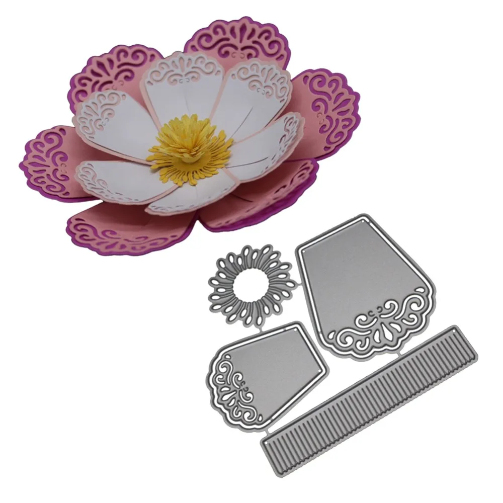 

Carved Petal Flower Metal Dies,Scrapbook Album Decoration Embossing Cutting Dies Mould Stencil, DIY Gift Carbon Steel Die cut.