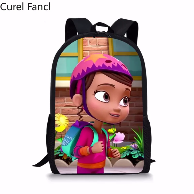 Школьный рюкзак с рисунком из мультфильма Vampirina для девочек, мягкие ортопедические школьные сумки для малышей, Подростковый детский сад, Детская сумка 9