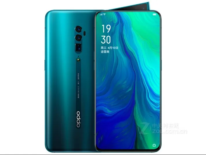 OPPO Reno 10x зум 6," полный экран Поддержка NFC камера с боковым вращением супер VOOC Восьмиядерный 48MP+ 13MP+ 8MP 4065mAh сканер отпечатков пальцев