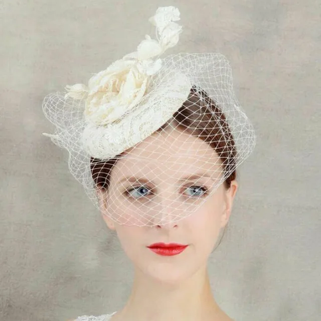 White Black Red Birdcage Net Wedding Hats Bridal Fascinator Face White Black Red Birdcage Net Wedding Hats Bridal Fascinator Face Veils Blue Ivory