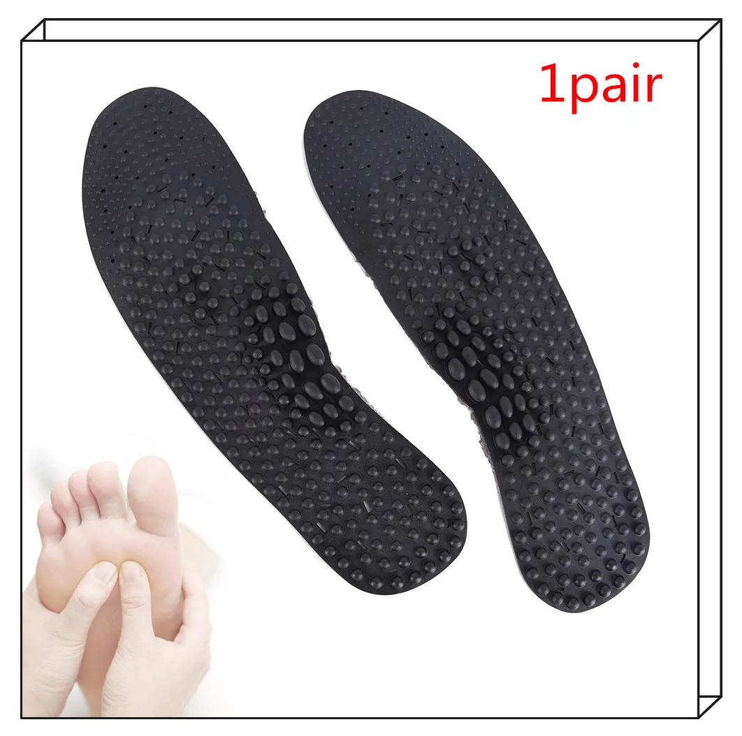 1Pair Silicone Foot Pad Massage Gel Insoles Orthopedic Massaging Shoe